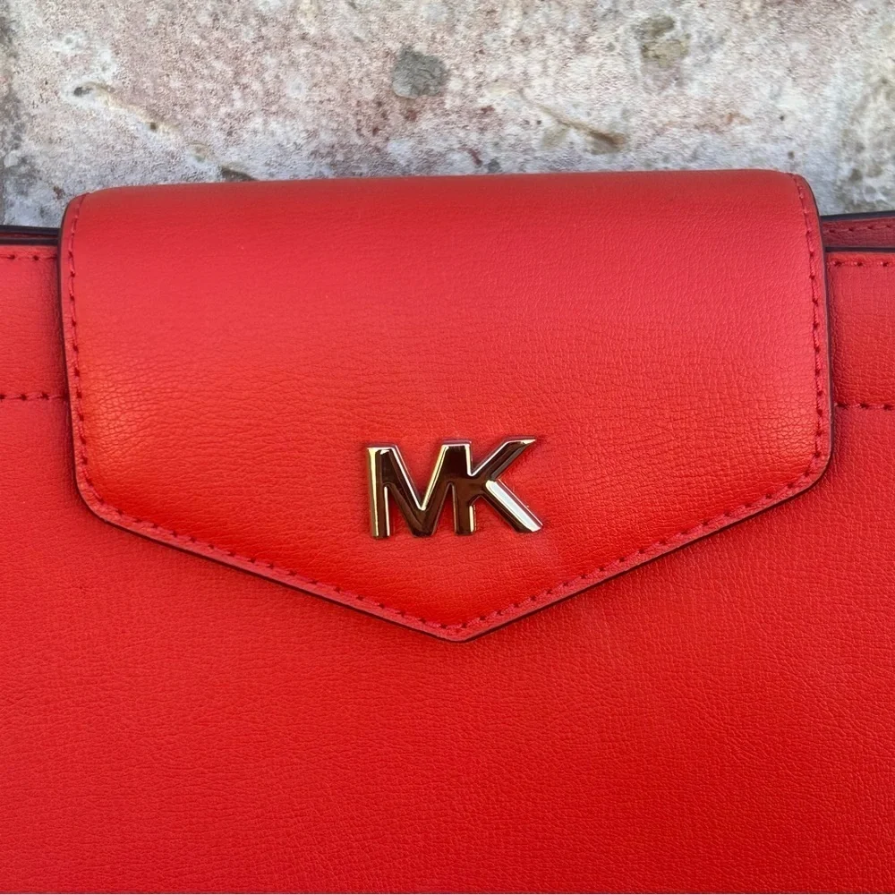 Michael Kors Mott Mandarin Saffiano Leather Envelope Crossbody Bag – BNWOT